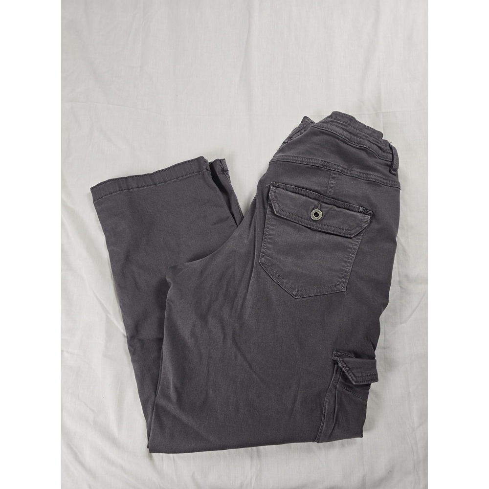 Kuhl Pants Womens 10 Gray Twill Stretch Cargo Hiking Outdoor Relaxed Fit